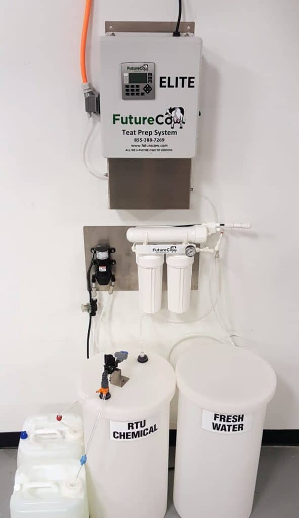 TeatScrubber Control Box and Chemical Mixer
